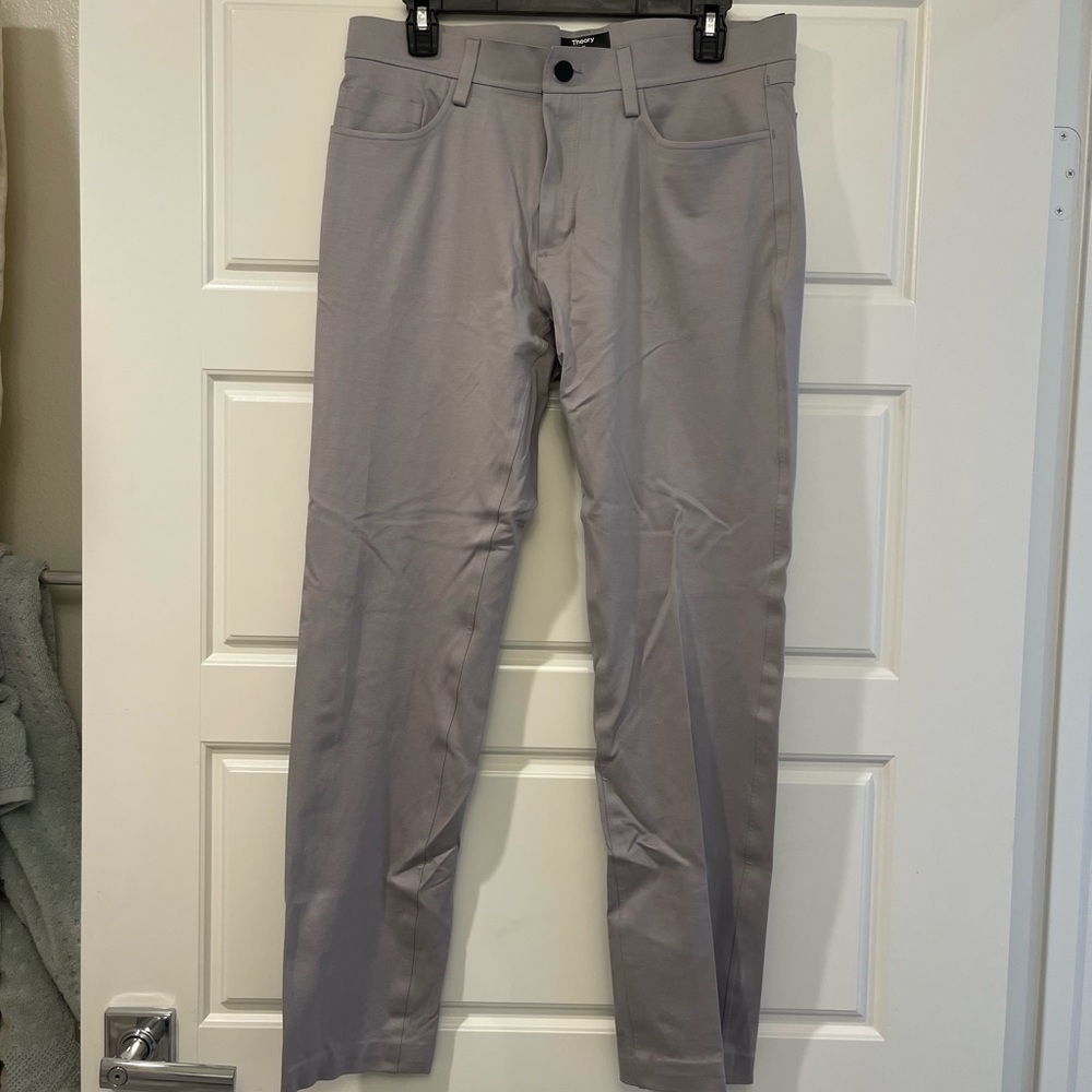 Theory Men's Light Gray Chinos